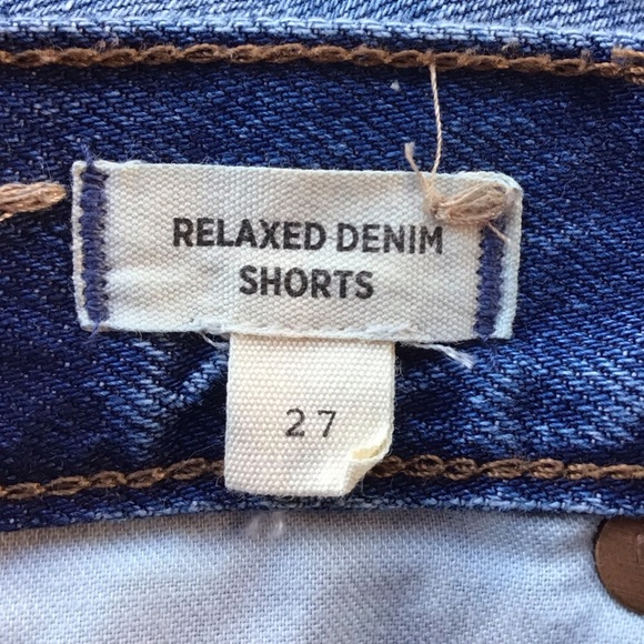 Madewell Relaxed Denim Shorts Raw Hem Edition NEW - Picture 7 of 9